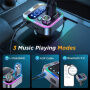 JOYROOM JR-CL16 Bluetooth FM transmitter do auta s portmi USB-C / 2x USB-A - 48W - strieborný