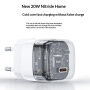 Yesido YC102 GaN mini rýchlonabíjací adaptér s portom USB-C - 20W - biely