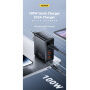 ESSAGER ES-CD37 rýchlonabíjací adaptér s portmi 2x USB-C / 2x USB-A - 100W - čierny