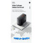ESSAGER ES-CD37 rýchlonabíjací adaptér s portmi 2x USB-C / 2x USB-A - 100W - čierny