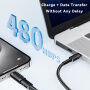 ESSAGER nabíjacia a dátová redukcia - Lightning na USB-C - čierna