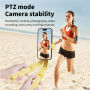 KT08 Bluetooth selfie tyč s tripodom a Gimbal stabilizátorom pre iPhone - žltá