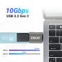 ENKAY ENK-AT134 nabíjacia a dátová redukcia - USB-A na USB-C - 2 ks - tmavo sivá