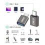 ENKAY ENK-AT134 nabíjacia a dátová redukcia - USB-A na USB-C - 2 ks - tmavo sivá