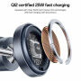 Yesido DS40 Qi2 3v1 magnetický bezdrôtový stojan pre iPhone / Apple Watch / AirPods - 25W - sivý