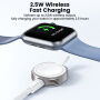 Toocki TW15 mini prenosná bezdrôtová nabíjačka pre Apple Watch - 2,5W - strieborná