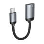 ESSAGER audio a nabíjacia redukcia - Lightning na USB-C - sivá