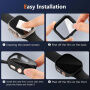 xDfind matné púzdro s tvrdeným sklom pre Apple Watch 40mm - čierne