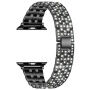 xDfind kovový remienok posiaty kamienkami pre Apple Watch 42mm / 41mm / 40mm / 38mm - čierny