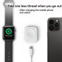 xDfind mini prenosná bezdrôtová nabíjačka pre Apple Watch - biela