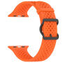 xDfind dierovaný silikónový remienok pre Apple Watch 42mm / 41mm / 40mm / 38mm - oranžový