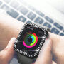 xDfind matné púzdro posiate kamienkami pre Apple Watch 41mm - starlight