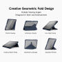 XDcase púzdro s origami stojanom a priestorom na Apple Pencil pre iPad Air 13" (2024-2026) / Pro 12,9" (2018-2022) - tmavomodré