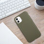 Matný ekologicky rozložiteľný kryt pre iPhone 11 - olivový