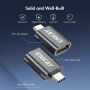 ENKAY ENK-AT131 dátová redukcia - USB-A na USB-C - 2 ks - tmavosivá