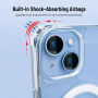 Transparentný kryt s úchytmi na šnúrku a MagSafe pre iPhone 13 - číry