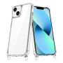 Transparentný kryt s úchytmi pre šnúrku pre iPhone 13 mini - číry
