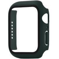 Matné púzdro s tvrdeným sklom pre Apple Watch 45mm - tmavozelené