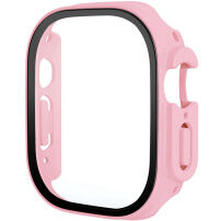 Matné púzdro s tvrdeným sklom pre Apple Watch Ultra 49mm - ružové
