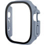 Matné púzdro s tvrdeným sklom pre Apple Watch Ultra 49mm - modrosivé