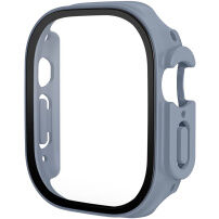 Matné púzdro s tvrdeným sklom pre Apple Watch Ultra 49mm - modrosivé