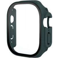 Matné púzdro s tvrdeným sklom pre Apple Watch Ultra 49mm - tmavo zelené