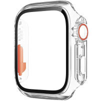 Puzdro v štýle Watch Ultra s tvrdeným sklom pre Apple Watch 41 mm - číre