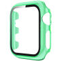 Transparentné puzdro s tvrdeným sklom pre Apple Watch 42mm - neónovo zelené
