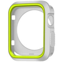 Ochranné silikónové puzdro pre Apple Watch 38mm – bielozelené