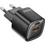 Toocki TC22332 GaN mini rýchlonabíjací adaptér s portmi USB-C / USB-A - 33W - čierny