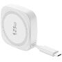 iW51 Qi2.2 bezdrôtová MagSafe nabíjačka pre iPhone / AirPods - 25W - biela