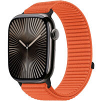 xDfind nylonový remienok so zapínaním na suchý zips pre Apple Watch 42mm / 41mm / 40mm / 38mm - oranžový
