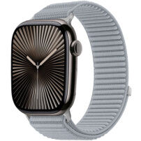 xDfind nylonový remienok so zapínaním na suchý zips pre Apple Watch 42mm / 41mm / 40mm / 38mm - sivý