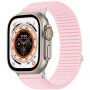 xDfind nylonový remienok so zapínaním na suchý zips pre Apple Watch Ultra 49mm / 46mm / 45mm / 44mm / 42mm - svetloružový