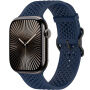 xDfind dierovaný silikónový remienok pre Apple Watch 42mm / 41mm / 40mm / 38mm - tmavomodrý