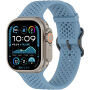 xDfind dierovaný silikónový remienok pre Apple Watch Ultra 49mm / 46mm / 45mm / 44mm / 42mm - modrý