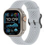 xDfind dierovaný silikónový remienok pre Apple Watch Ultra 49mm / 46mm / 45mm / 44mm / 42mm - sivý