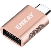 ENKAY ENK-AT131 dátová redukcia - USB-A na USB-C - ružovozlatá