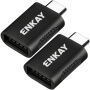 ENKAY ENK-AT131 dátová redukcia - USB-A na USB-C - 2 ks - čierna