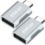 ENKAY ENK-AT131 dátová redukcia - USB-A na USB-C - 2 ks - strieborná