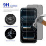 Rurihai tvrdené Anti-Spy sklo s čiernym rámčekom pre iPhone 17 Pro
