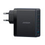 JOYROOM JR-TG11 GaN sada adaptéra s portmi 3x USB-C / USB-A a kábla USB-C na USB-C - 100W - 2 m - čierna