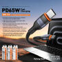 WEKOME WDC-C32 opletaný nabíjací a dátový kábel - USB-C na USB-C - 2 m - čierny