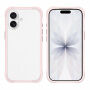 Ochranný silikónový rámček pre iPhone 17 - ružový