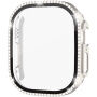 xDfind púzdro posiate kamienkami s tvrdeným sklom pre Apple Watch Ultra 49mm - starlight