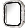 xDfind púzdro posiate kamienkami s tvrdeným sklom pre Apple Watch 44mm - starlight