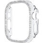 xDfind lesklé púzdro posiate kamienkami pre Apple Watch Ultra 49mm - číre