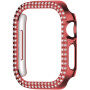 xDfind metalické púzdro posiate kamienkami pre Apple Watch 45mm - červené