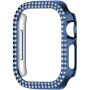 xDfind metalické púzdro posiate kamienkami pre Apple Watch 45mm - tmavomodré