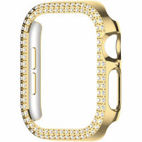 xDfind metalické púzdro posiate kamienkami pre Apple Watch 44mm - zlaté